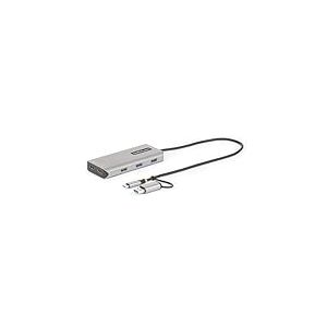 StarTech.com Adaptateur Multiport USB-C avec Dongle USB-C vers USB-A, Double HDMI (4K30/1080p60Hz), 3x USB-A 5Gbps, Mini Station d'Accueil de Voyage, Dock pour PC, Câble de 40 cm (167B-USBC-MULTIPORT)