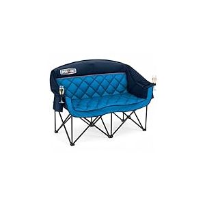 OVERMONT Chaise de Camping Pliante pour 2 Personnes &ndash; Chaise de Jardin XXL avec Dossier Haut &ndash; Chaise Pliante Portable pour Camping, Jardin, Balcon, Plage, p&ecirc;che &ndash; Jusqu&rsquo;&agrave; 850 kg
