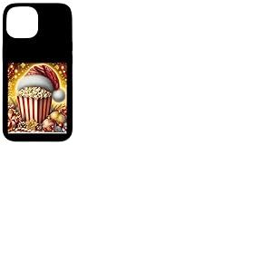 R&eacute;tro Vintage Snack Christmas Popcorn Movie Night Coque pour iPhone 15