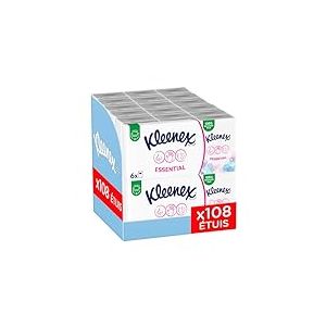 Mouchoirs Kleenex&reg; Essential &Eacute;tuis Mini P6 (x18)
