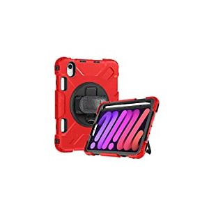 Étui pour iPad Mini 6 8,3" 2021, Coque Antichoc pour Tablette épaule, Support pivotant à 360° / Set dragonne All Inclusive résistant aux Chutes