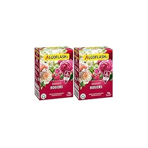 ALGOFLASH Engrais Rosiers, Longue Dur&eacute;e, 1 kg, ROS1N (Lot de 2)