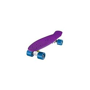 Ridge Skateboards 22" Original Mini Cruiser Skate 55cm Skateboard Planche a Roulettes Complète en 90 couleurs Violet/Bleu