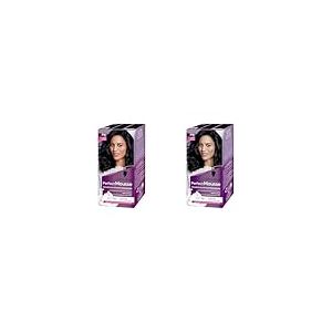 Schwarzkopf - Perfect Mousse - Coloration Cheveux - Mousse Permanente sans Ammoniaque - Masque Soin 96% d'ingrédients d'origine naturelle - Noir Glacé 210 (Lot de 2)