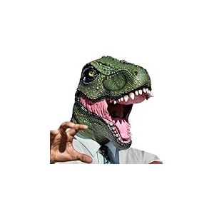mikamax Masque de dinosaure - Costume d'Halloween - Costume de dinosaure - Masque réaliste - Masque en latex