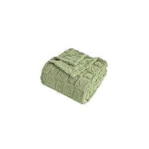 FY FIBER HOUSE Couverture en Flanelle à Carreaux en Forme de cœur – Couverture Douce et Chaude pour Amoureux, Maman, père, Lavable, légère et pelucheuse pour canapé, Sofa, lit, Bureau, Toutes Saisons