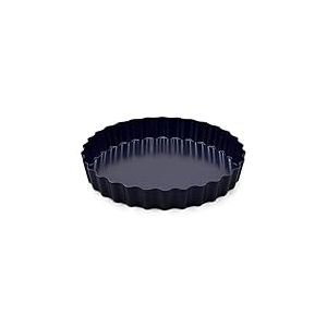 Zyliss E980197 Antiadhésif Moule à Tarte, 25cm, Moule à Quiche, Acier Carbone, Bleu foncé, Fond Amovible, Lavable au lave-vaisselle, Garantie 5 ans