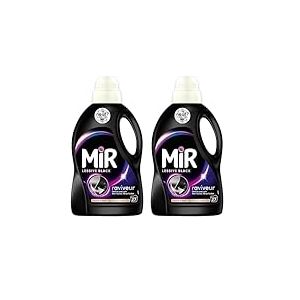 Mir Lessive Liquide Black Main & Machine Formule Unique 3en1, 1.35L (Lot de 2)