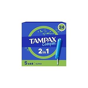 Tampax Compak Super Tampons Avec Applicateur X24, Protection Et Confort Pendant Vos R&egrave;gles