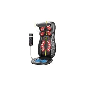 RENPHO Siege Massant, Coussin de Siège de massage du dos massage Chaise de massage Shiatsu avec chauffage pour massager tout le cou et dos