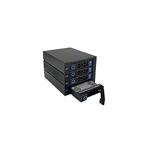 FANTEC 2552 WR-C3141-6G SAS/SATA 6G backplane housing for 4&times; 3.5"/2.5" HDD/SSD on a Tray in a 3X 5.25 Module