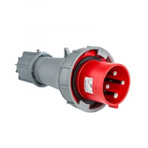 Prise mâle triphasé 3P+T 63A IP67 de type P17