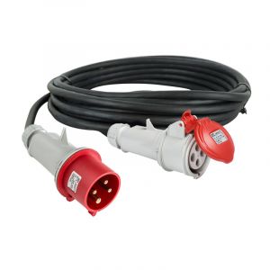 Rallonge 380V triphas&eacute; 3P+T 16A &eacute;tanche 4x2,5mm&sup2;