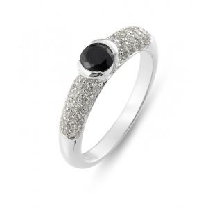 Bague Argent Oxyde Noir