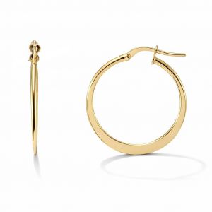 Creoles Argent dore 1 5x24mm