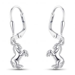 Boucles d oreilles Argent Pendantes Cheval