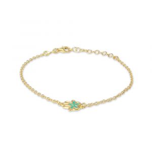 Bracelet Argent dore 925 Main de Fatma