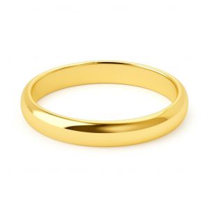 Alliance demi jonc 3mm Or jaune