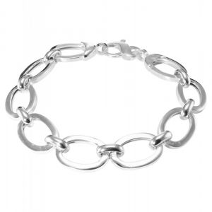 Bracelet Argent gros maillons ovales