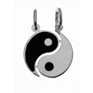 Pendentif yin yang separable en argent