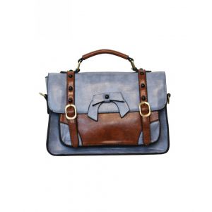 Sac Banned Clothing Buckle With Bow Retro : Couleur - Bleu Pastel
