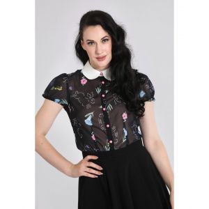 Top Hell Bunny Binky : Couleur - Noir, Taille - XL