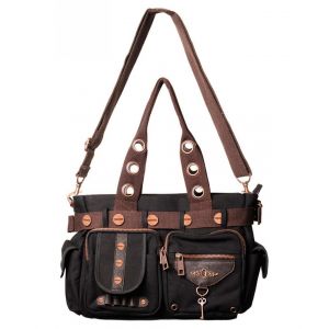Sac Banned Clothing Black Brown Key : Taille - TU