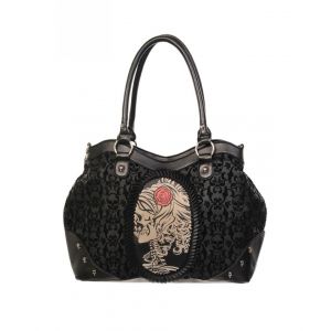 Sac Banned Clothing Flocked Cameo : Taille - TU