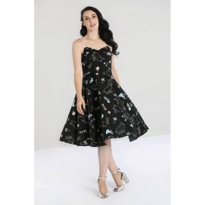 Robe Hell Bunny Binky 50S : Couleur - Noir, Taille - XS
