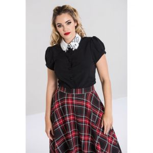 Top Hell Bunny Panpan : Couleur - Noir, Taille - S