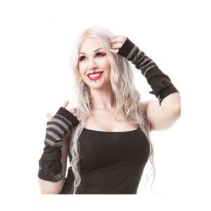 Arm Warmers - Protège-bras STRIPE STRAPS Noir : Couleur - Noir, Taille - TU