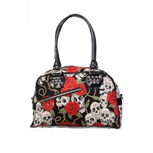 Sac Banned Clothing Skull Roses : Taille - TU