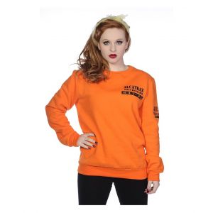 Sweatshirts Banned Clothing Alcatraz Women Sweatshirt Orange : Taille - L