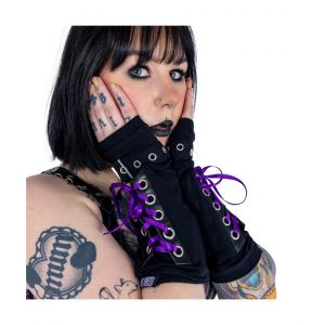 Arm Warmers - Prot&egrave;ge-bras NAVYAS Noir / Violet : Couleur - Noir, Taille - TU