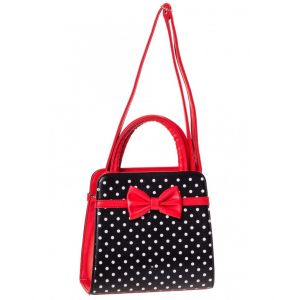Sac Banned Clothing Carla Bag Noir/Rouge : Taille - TU