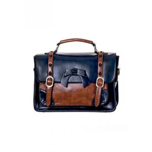 Sac Banned Clothing Buckle With Bow Retro : Couleur - Bleu