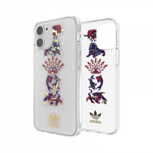 Adidas - Coque Semi-Rigide CNY - Couleur : Transparent - Modèle : iPhone 12 Mini