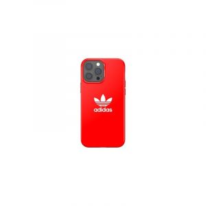 Adidas - Coque Souple Entry - Couleur : Rouge - Modèle : iPhone 13 Pro Max