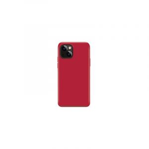 Xqisit - Coque Souple Silicase - Couleur : Rouge - Modèle : iPhone 13