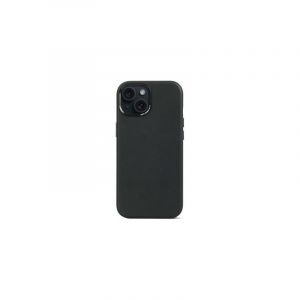 Decoded - Coque Cuir Avec Protection Camera Metal - Couleur : Noir - Modèle : iPhone 15