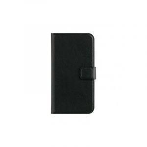 Xqisit - Etui Avec Coque Arrière Intégrée Slim Wallet Selection - Couleur : Noir - Modèle : 13