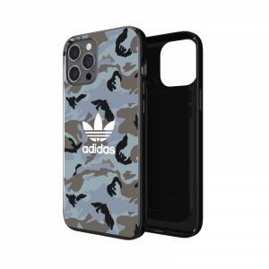 Adidas - Coque Semi-Rigide Camo - Couleur : Gris - Modèle : iPhone 12 Pro Max