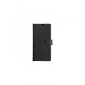 Xqisit - Etui Avec Coque Arrière Intégrée Slim Wallet Selection - Couleur : Noir - Modèle : Galaxy A03s