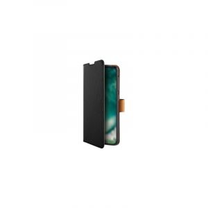Xqisit - Etui Avec Coque Arrière Intégrée Slim Wallet Selection - Couleur : Noir - Modèle : Galaxy A72