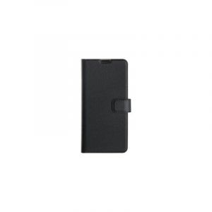 Xqisit - Etui Avec Coque Arrière Intégrée Slim Wallet Selection - Couleur : Noir - Modèle : Galaxy S24