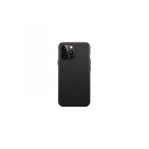 Xqisit - Coque Souple Silicase - Couleur : Noir - Modèle : iPhone 15 Pro