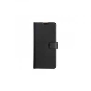 Xqisit - Etui Avec Coque Arrière Intégrée Slim Wallet Selection - Couleur : Noir - Modèle : Galaxy S23+