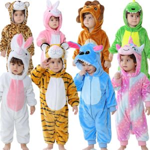 Bébé Kigurumi point licorne lapin dessin animé barboteuse pyjamas infantile animaux Onesies filles