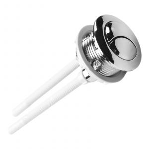 Bouton poussoir de toilette chromé ABS, double chasse d'eau, bouton de réservoir d'eau de toilette,