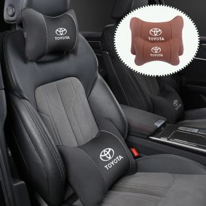 Appui-tête de siège de voiture en cuir de vache, Support lombaire, accessoires d'intérieur